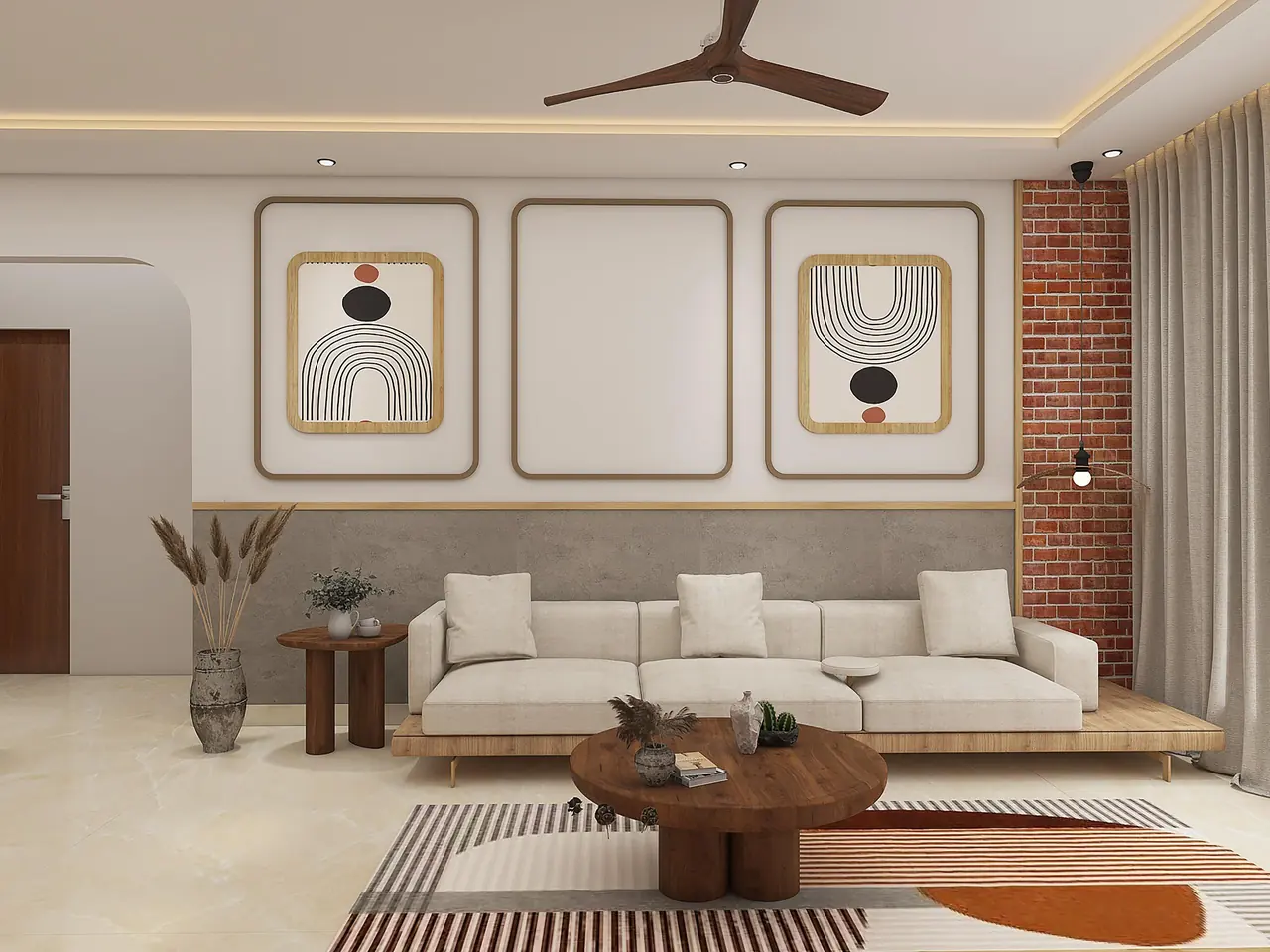 Living room design by Caprio Interiors